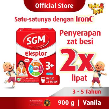 Promo Harga SGM Eksplor 3+ Susu Pertumbuhan Vanila 900 gr - Blibli