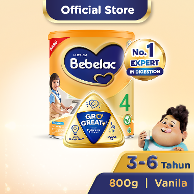 Promo Harga Bebelac 4 Susu Pertumbuhan Vanila 800 gr - Blibli