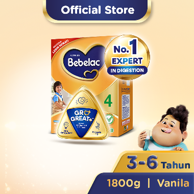 Promo Harga Bebelac 4 Susu Pertumbuhan Vanila 1800 gr - Blibli