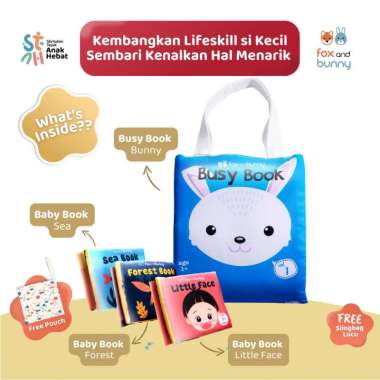 Fox and Bunny | Fun Package |1 Bunny + 3 Baby Book