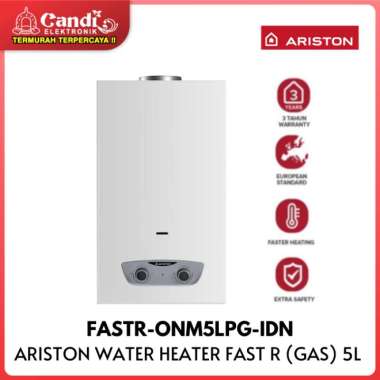 ARISTON Water Heater Instan Gas 5 Liter FASTR-ONM5LPG-IDN Pemanas Instan Gas LPG
