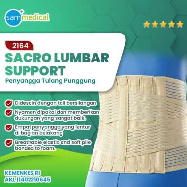 Oppo 2164 Lumbar Sacro Back Support Korset Tulang Belakang SIZE L