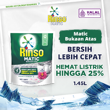 Promo Harga Rinso Detergent Matic Liquid Top Load  1600 ml - Blibli