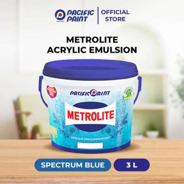 Metrolite Acrylic Emulsion-Cat Dinding Interior-SPECTRUM BLUE-3liter