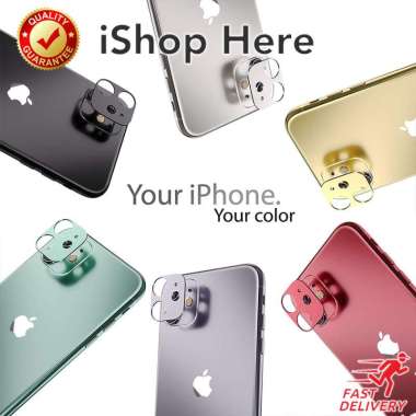 Metal Back Camera Ring Lens Cover Kamera Belakang iPhone 11 - GOLD