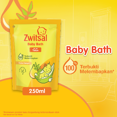 ZWITSAL 67014834 Baby Bath Natural with Minyak Telon [250 mL] -