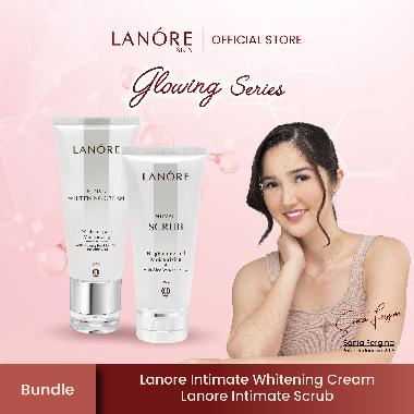 Lanore Set Intimate Whitening Scrub & Cream Memutihkan & Mencerahkan Kulit Badan