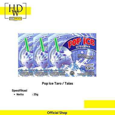 Pop Ice 25gram / Es Blender Sachet Taro