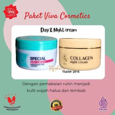 Paket Viva Day and night cream-Paket Krim siang dan malam Viva Cosmetics