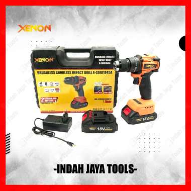 XENON CDID1845 18V Mesin Bor Beton Besi Kayu Baterai Cordless Drill CDID1845A