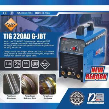 MULTIPRO TIG 220AD M-JB - Mesin Las AC DC Besi Stainless Alumunium
