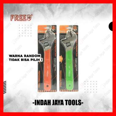 FREED TOOLS Kunci Inggris 10 Inch Gagang Karet - Kunci Bago