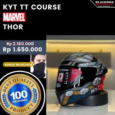 KYT TT COURSE FLAT & PINLOCK MARVEL THOR XL