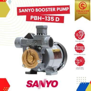 Pompa Air Sanyo PBH 135 D - Pompa Booster Sanyo - Pompa Pendorong Sanyo 125 Watt