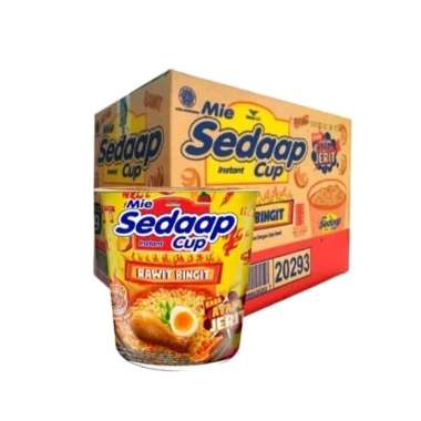 Mie Sedaap Cup Rasa Ayam Jerit Rawit Bingiit [77g/12cup]