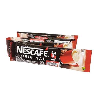 Promo Harga Nescafe Original 3 in 1 per 10 sachet 17 gr - Blibli