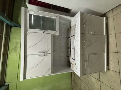 rak sayur rak piring 3 pintu minimalis