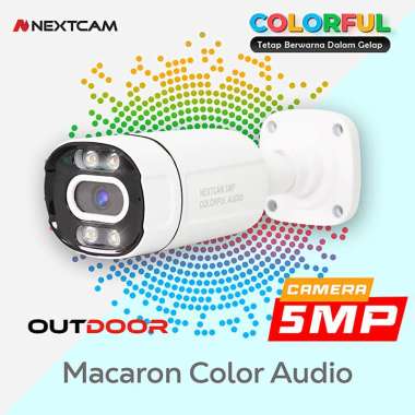 KAMERA CCTV OUTDOOR COLORVU 5MP MIC AUDIO KAMERA ADA SUARA Macaron-A