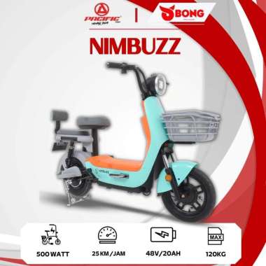 NEW SEPEDA LISTRIK PACIFIC NIMBUZZ GARANSI RESMI Spirit Gray