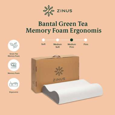 Bantal Zinus Green Tea Memory Foam Ergonomis