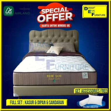 Airland New Eco Set Kasur Springbed 120 x 200 Putih