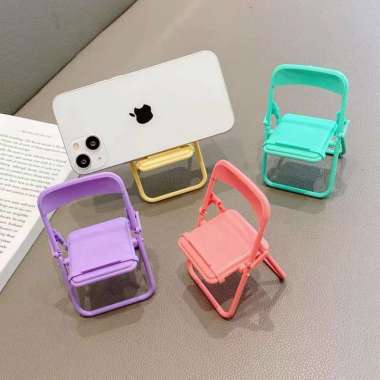 OEM ONE-C728 Stand Holder Bentuk Kursi Warna Macaron Dudukan Multifungsi / Phone Holder Hp Untuk Dek