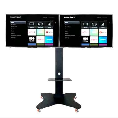 Bracket TV Standing Butterfly 1 Tiang 2 TV Kanan Kiri 24 29 32 40 43