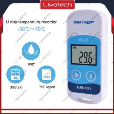 Elitech RC-5 Temperature Data Logger Monitor USB Rc5 Termometer Suhu