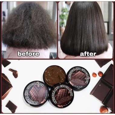 MASKER RAMBUT COKLAT KOREA SMOOTHING KERATIN MELURUSKAN PELURUS RAMBUT ALAMI hair mask melembutkan m