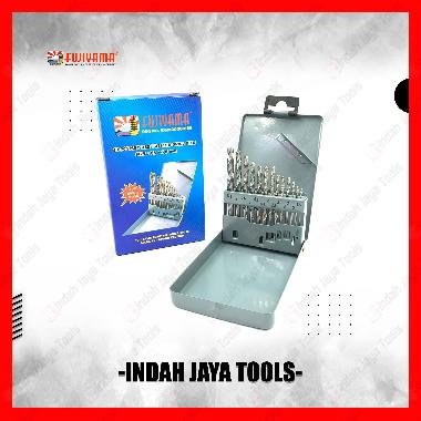 FUJIYAMA Mata Bor Besi Set 13 pcs HSS 1 - 6.5 mm DRILL Set