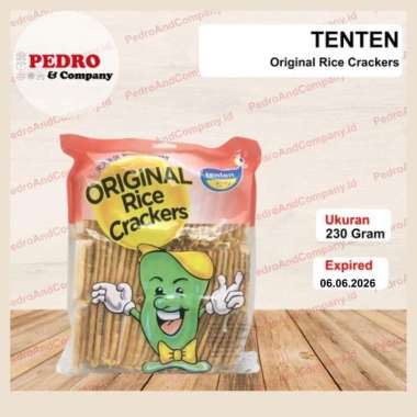 Tenten original rice crackers 230 gr - biskuit beras