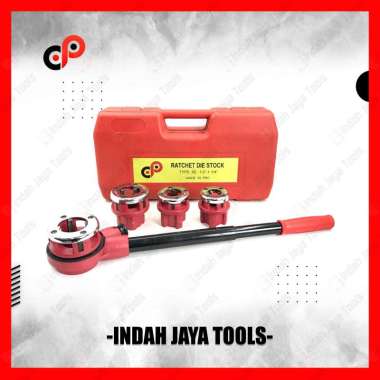 MERAH RRC Mesin Alat Snai Snei Pipa Set 1/2 - 1-1/4 Inch Manual Drat