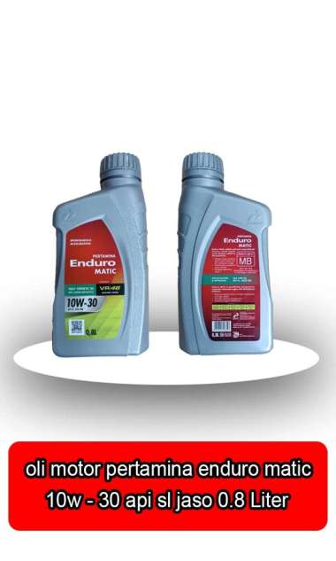 Oli Mesin Motor Enduro Matic 10w-30 api sl jaso 0.8 liter 66453