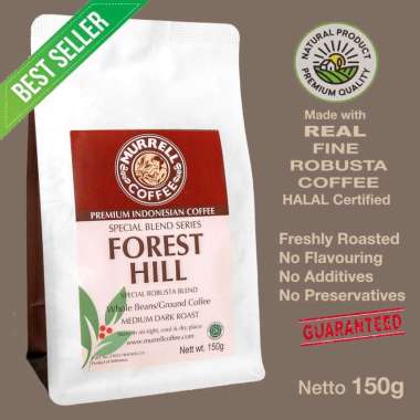Forest Hill Mix Fine Robusta Blend Premium Kopi Bubuk Biji MURRELL COFFEE 150 gr Sedang