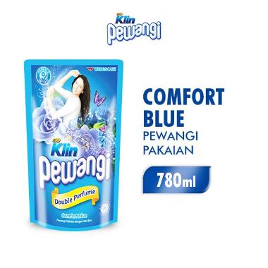 Soklin Pewangi Double Perfume Comfort Blue Pouch 780 mL -