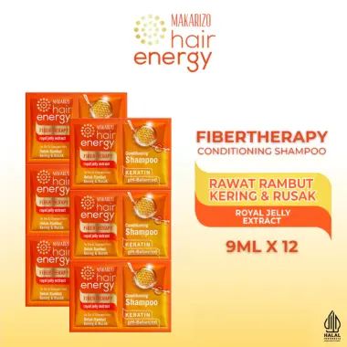 Makarizo Hair Energy Shampoo with Royal Jelly Extract [9 mL/ 12 Sachet]