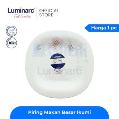 Luminarc Piring Makan Ikumi / 2pc Putih / White