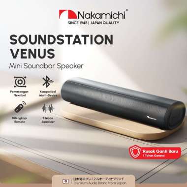 Nakamichi Soundstation Venus Speaker Bluetooth Amplifier Mini Soundbar