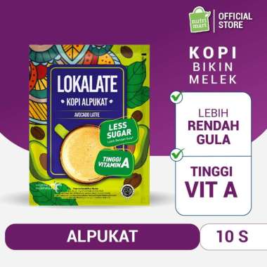 Lokalate Kopi Alpukat 10 sch - Kopi Instan Unik & Enak (Robusta)
