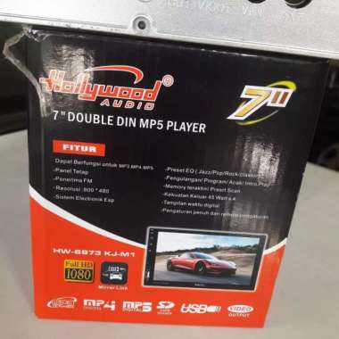 Headunit Deckless Hollywood HW 6973 KJ M1 Doubledin Audio Tape Mobil