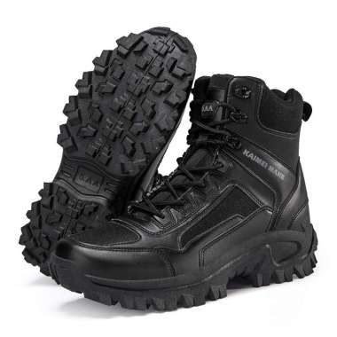 Sepatu bot pria musim gugur musim dingin baru, sepatu bot hiking pria anti selip luar ruangan, sepat