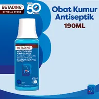 Betadine Obat Kumur Mouthwash&Gargle Obat Kumur Antiseptik (190 ml)