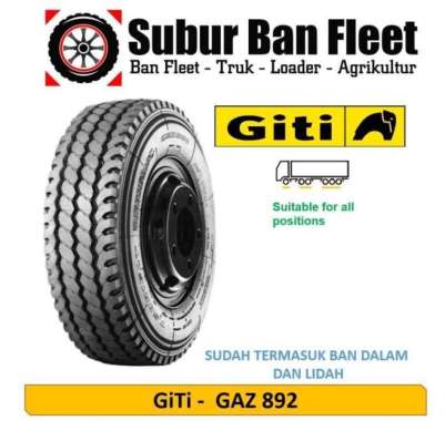 GiTI 1000/20 Gaz 892 Ban Truk 10.00 - R20 16PR RADIAL FULL SET Kawat