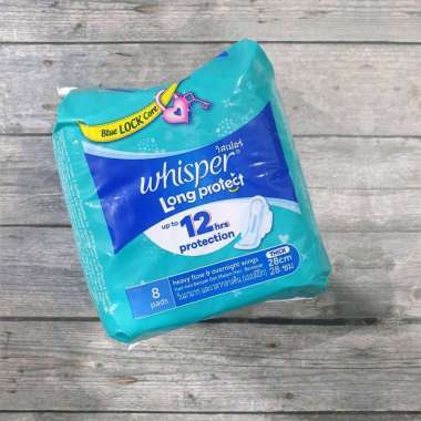 Whisper Wings Blue Lock Core Pembalut Singapore