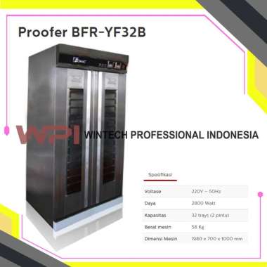 Fomac BFR-YF32B Proofer Roti - Mesin Pengembang Adonan Kue Roti Pakai Listik - Kapasitas 32 Loyang M