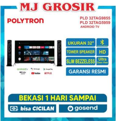 LED POLYTRON SMART ANDROID PLD TV 32 INCH 32 TAG 9855 / 32TAG5959