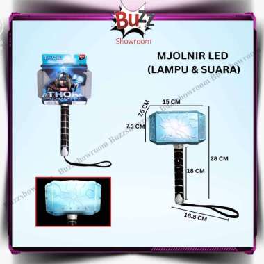 Palu Thor Mainan Anak Superhero Hammer LED Palu Thor LED