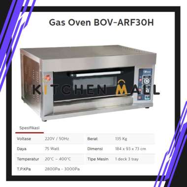 FOMAC gas baking oven BOV-ARF30H (Oven Pemanggang Roti Gas)