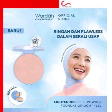 Wardah Refill Lightening Powder Foundation SPF 15 Bedak Padat Golden Beige