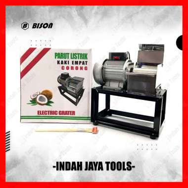 MESIN BISON Mesin Parut Kelapa Listrik Parutan Singkong Dinamo BESI STAINLESS